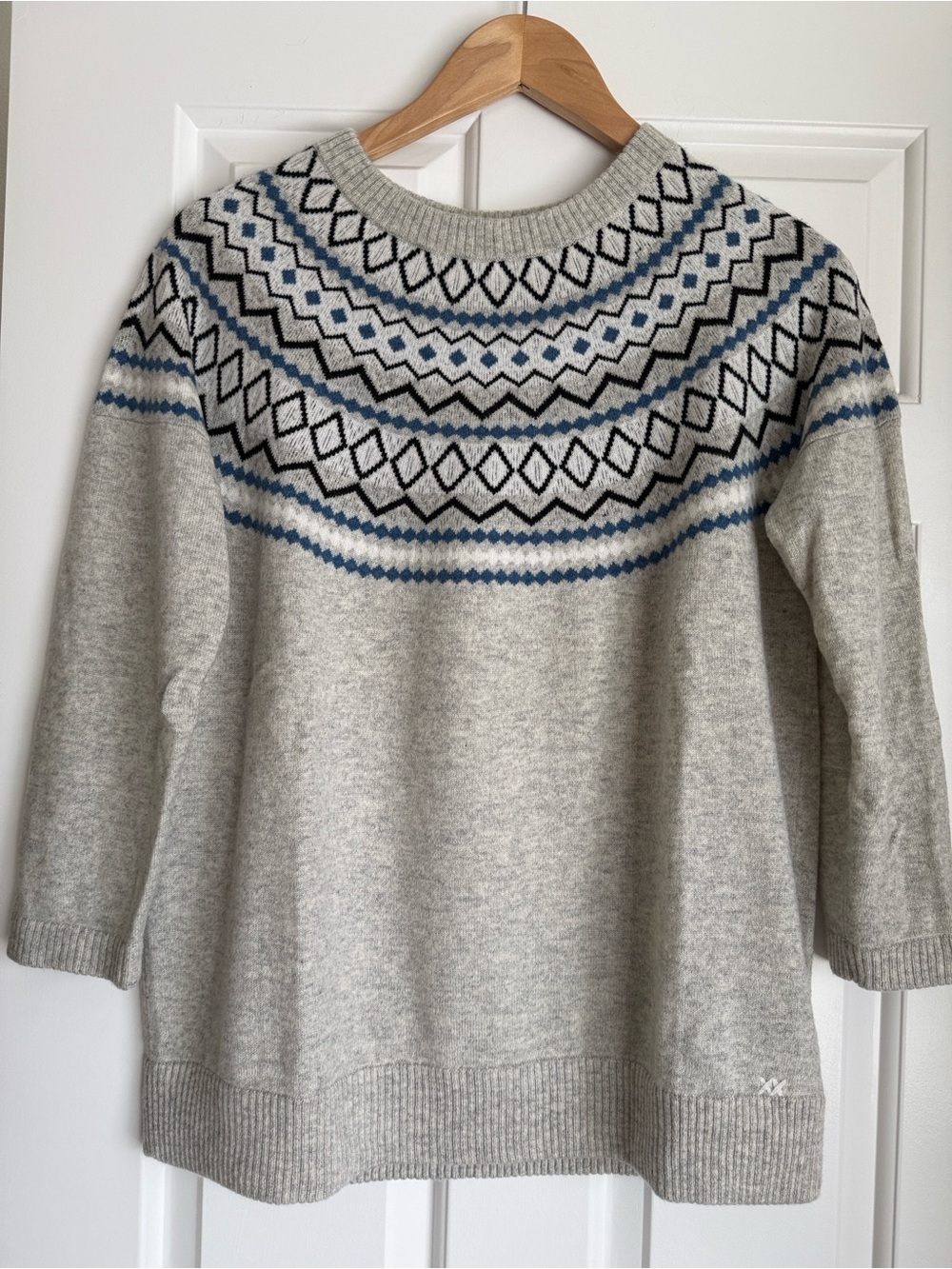 Banjo and Matilda Cashmere Fair Isle Sweater. Small.